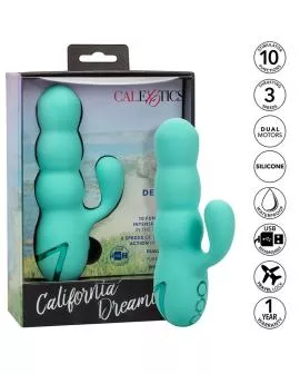 Calexotics Del Mar Diva Rabbit Vibrator - Aqua Grün