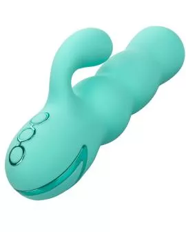 Calexotics Del Mar Diva Rabbit Vibrator - Aqua Grün