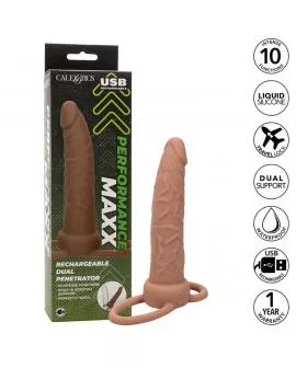 CALEXOTICS - PERFORMANCE MAXX WIEDERAUFLADBARER DUAL-PENETRATOR, BRAUN