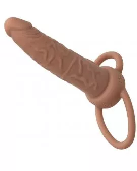 CALEXOTICS - PERFORMANCE MAXX WIEDERAUFLADBARER DUAL-PENETRATOR, BRAUN