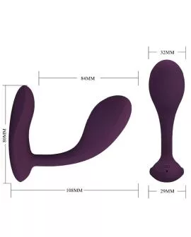 Pretty Love Baird G-Spot - 12 Vibrationen Lila App