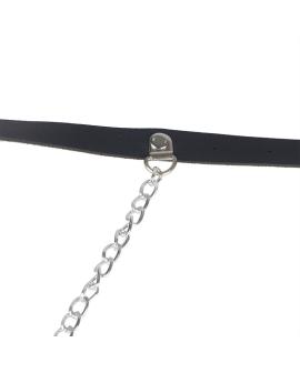 SUBBLIME - LEDERGÜRTEL HARNESS SCHWARZ EINE GRÖSSE