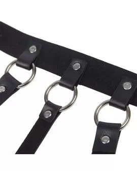 SUBBLIME - Brustharness mit Großen Ringketten Eine Größe