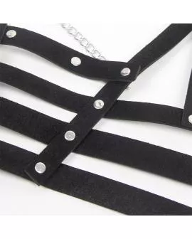 SUBBLIME - KORSETT HARNESS MIT KETTE DETAIL EINE GRÖSSE