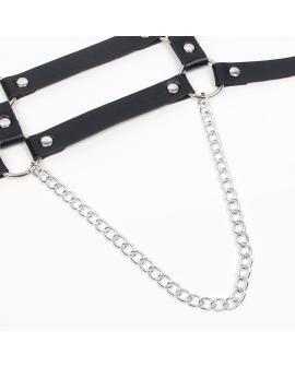 SUBBLIME - HARNESS MIT RIEMEN UND KETTE ??DETAILS EINE GRÖSSE