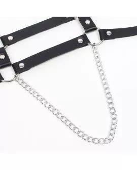 SUBBLIME - HARNESS MIT RIEMEN UND KETTE ??DETAILS EINE GRÖSSE