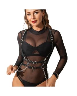 SUBBLIME - HARNESS MIT RIEMEN UND KETTE ??DETAILS EINE GRÖSSE