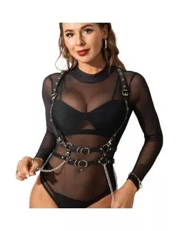 SUBBLIME - HARNESS MIT RIEMEN UND KETTE ??DETAILS EINE GRÖSSE