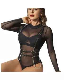 SUBBLIME - HARNESS MIT RIEMEN UND KETTE ??DETAILS EINE GRÖSSE