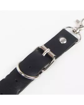 SUBBLIME - GÜRTEL UND STRUMPFBAND MIT RINGEN UND KETTE DETAIL EINE GRÖSSE