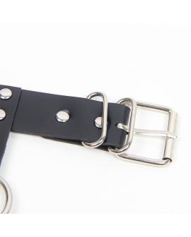 Subblime Harness-BH und Halskette mit Ketten - Eine Größe