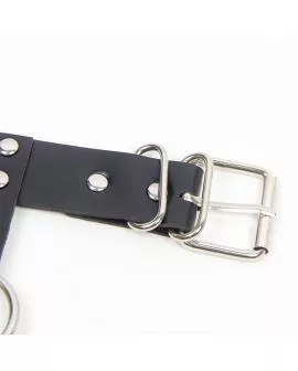 SUBBLIME - HARNESS-BH UND HALSKETTE MIT KETTEN EINE GRÖSSE