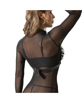 Subblime Harness-BH und Halskette mit Ketten - Eine Größe