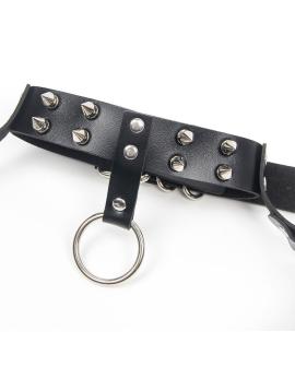 Subblime Harness-BH und Halskette mit Ketten - Eine Größe