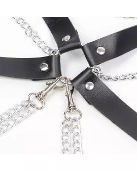 SUBBLIME - HARNESS-BH MIT KETTENDETAIL, EINE GRÖSSE