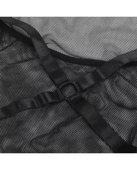 Sublime - Transparentes Neckholder-Kleid Schwarz