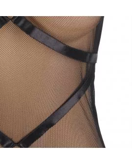 Sublime - Transparentes Neckholder-Kleid Schwarz