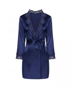 Livco Corsetti Jacqueline LC 90249 - Morgenmantel Set Marineblau