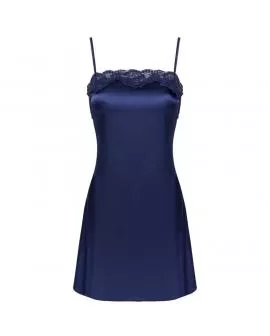 LIVCO CORSETTI FASHION - JACQUELINE LC 90249 MORGENMANTEL + HEMD + PANTY MARINEBLAU 