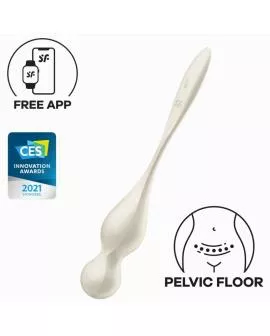 Satisfyer - Love Birds Vibrierende Kegel-Kugeln Weiß