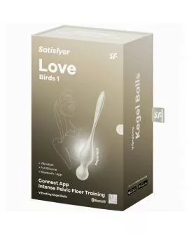 SATISFYER - LOVE BIRDS VIBRIERENDE KEGEL-KUGELN WEISS