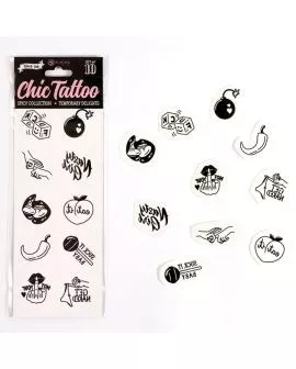 Secret Play - Spicy Collection Set mit 10 Temporären Tattoos