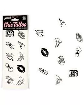Secret Play - Set mit 10 temporären Candy Tattoos