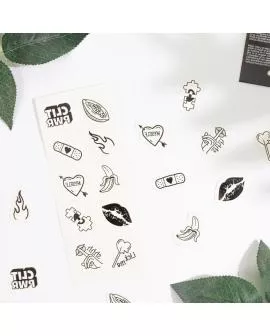 Secret Play - Set mit 10 temporären Candy Tattoos