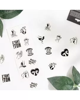 SECRET PLAY - SET MIT 10 TEMPORREN TATTOOS DER KINKY COLLECTION