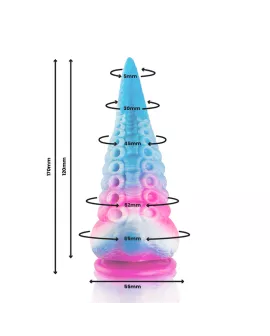 EPIC Phorcy Blauer Tentakel-Dildo - Kleine Größe