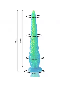 EPIC - SCYLLA FLUORESZIERENDER DÜNNER TENTAKEL-DILDO, GROSSE GRÖSSE