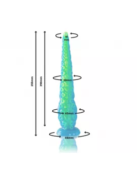 EPIC - SCYLLA FLUORESZIERENDER DÜNNER TENTAKEL-DILDO, KLEINE GRÖSSE