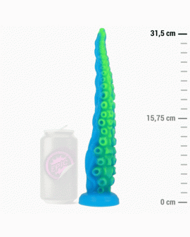 EPIC - SCYLLA FLUORESZIERENDER DÜNNER TENTAKEL-DILDO, GROSSE GRÖSSE