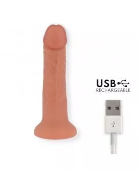 ONINDER - GROSSER BOGOTÁ-VIBRATORDILDO, 9 GESCHWINDIGKEITEN, NATÜRLICH, 22 CM -O- 4,5 CM - KOSTENLOSE APP
