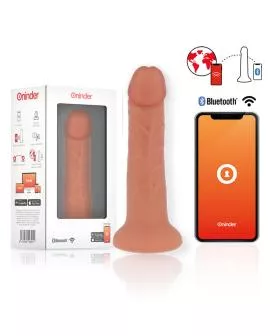 ONINDER Bogotá-Vibratordildo - 22 cm, 9 Modi, App