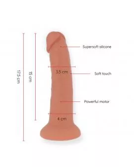 ONINDER - KLEINER BOGOTÁ-VIBRATORDILDO 9 GESCHWINDIGKEITEN NATÜRLICH 17.5 CM -O- 4 CM - KOSTENLOSE APP