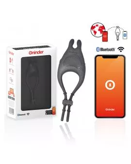 ONINDER - PAMPA WIEDERAUFLADBARER EINSTELLBARER VIBRATORRING MIT KLITORISSTIMULATOR 10 GESCHWINDIGKEITEN - KOSTENLOSE APP