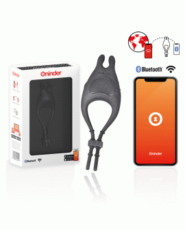 ONINDER - PAMPA WIEDERAUFLADBARER EINSTELLBARER VIBRATORRING MIT KLITORISSTIMULATOR 10 GESCHWINDIGKEITEN - KOSTENLOSE APP