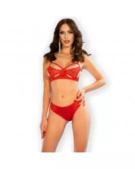CHILIROSE CR 4676 - Zweiteiliges Erotik-Set Rot