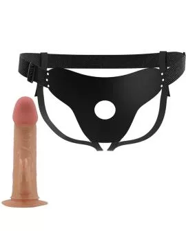 PRETTY LOVE - MAVIS HARNESS UNIVERSAL SLIP MIT DILDO 19 CM NATUR