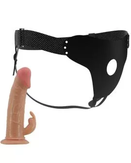 PRETTY LOVE - MAVIS HARNESS UNIVERSAL SLIP MIT DILDO 19 CM NATUR