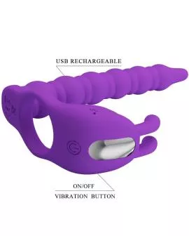PRETTY LOVE - BLACKNEY PENISRINGE MIT VIBRATOR-PLUG