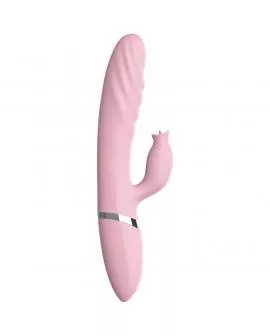 ARMONY - VIBRATOR & STOßUNG MIT ROSA WÄRMEEFFEKT-ZUNGE