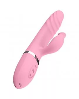 ARMONY - VIBRATOR & STOßUNG MIT ROSA WÄRMEEFFEKT-ZUNGE