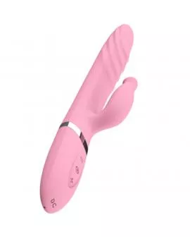 ARMONY - VIBRATOR & STOßUNG MIT ROSA WÄRMEEFFEKT-ZUNGE