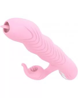 ARMONY - MARCIA-VIBRATOR & STOßENDER DOPPELZUNGE-WÄRMEEFFEKT ROSA