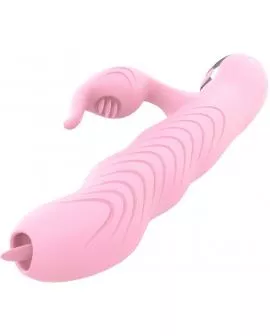 ARMONY - MARCIA-VIBRATOR & STOßENDER DOPPELZUNGE-WÄRMEEFFEKT ROSA