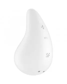 SATISFYER - DEW DROP VIBRATOR AUFLEGEN WEISS