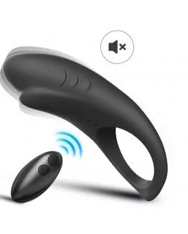 ARMONY - SHARK VIBRATORRING FÜR PAARE FERNBEDIENUNG SCHWARZ