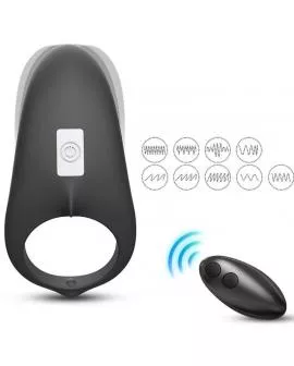 ARMONY - SHARK VIBRATORRING FÜR PAARE FERNBEDIENUNG SCHWARZ